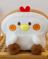 This adorable Chicken Little Lovable Loaf Plushie is irresistibly cute, a delightful fusion that will charm you into an endless caboodle of toasty cuddles!